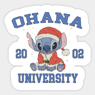 Ohana means family - Christmas Stitch Sticker